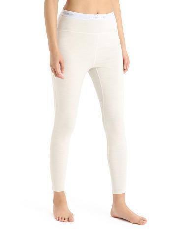 Ecru Heather Icebreaker 15.5 Merino Thermal Leggings Women's Base Layers | AU 1870XYUF